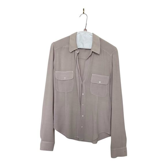 James Perse Crepe Utility Shirt in Abyss Size 1 - Picture 1 of 3